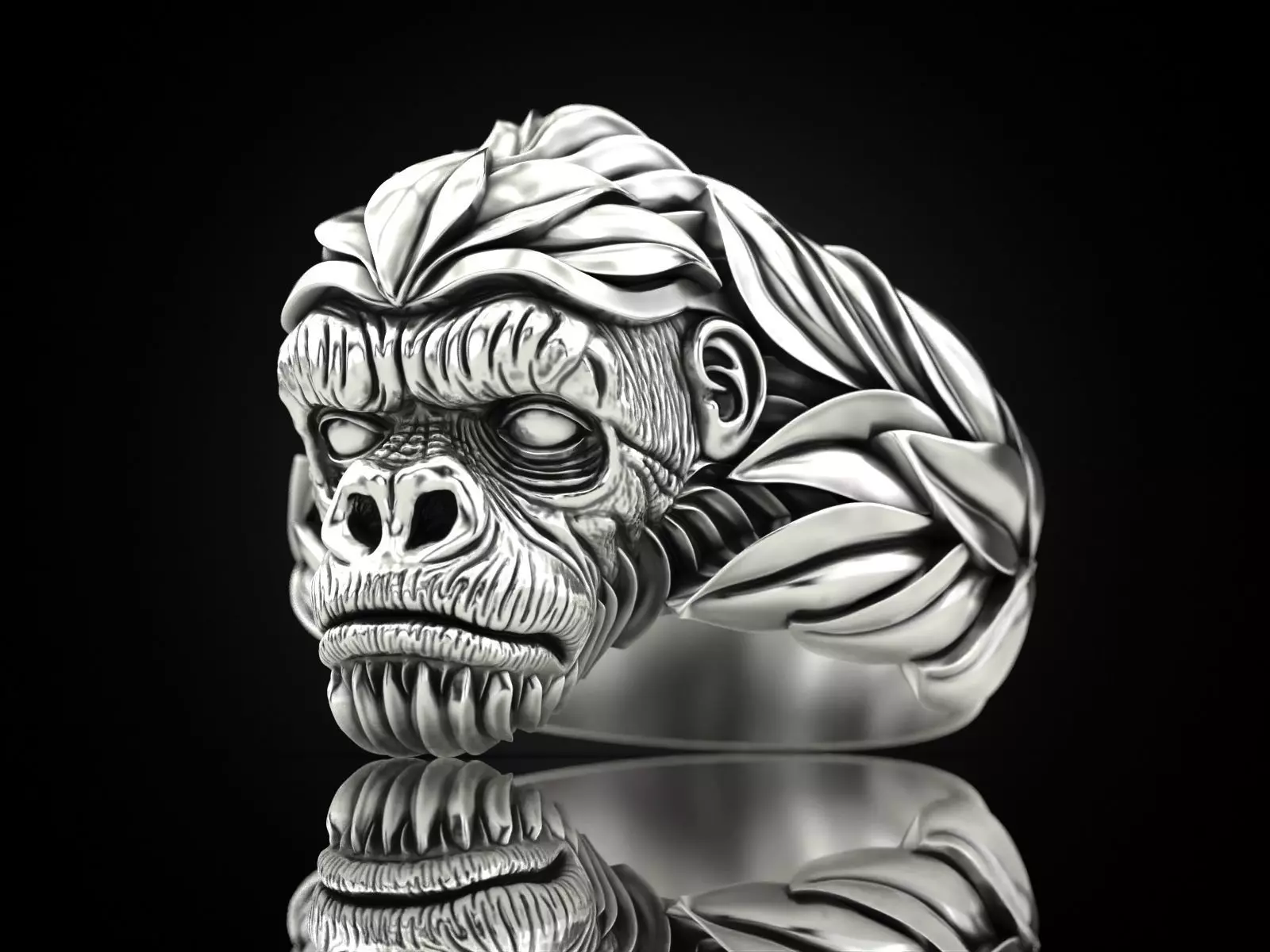 Gorilla Ring 3D print model_0