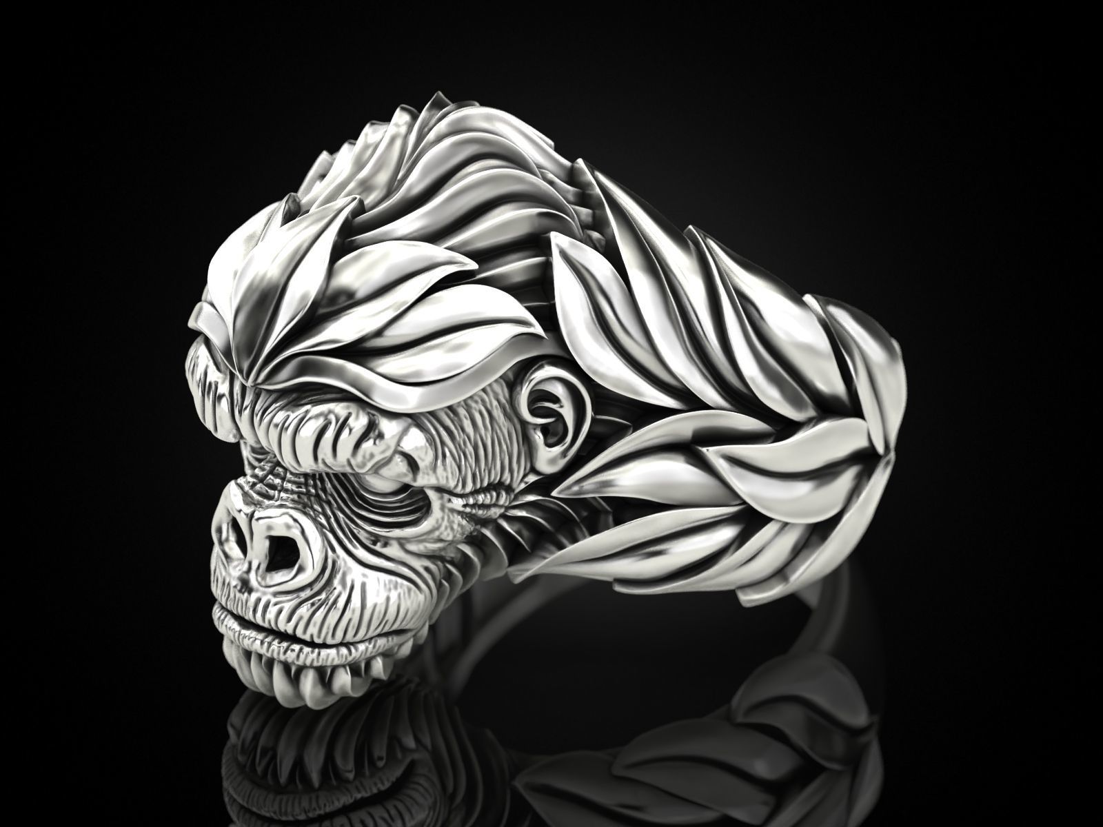 Gorilla Ring 3D print model_4