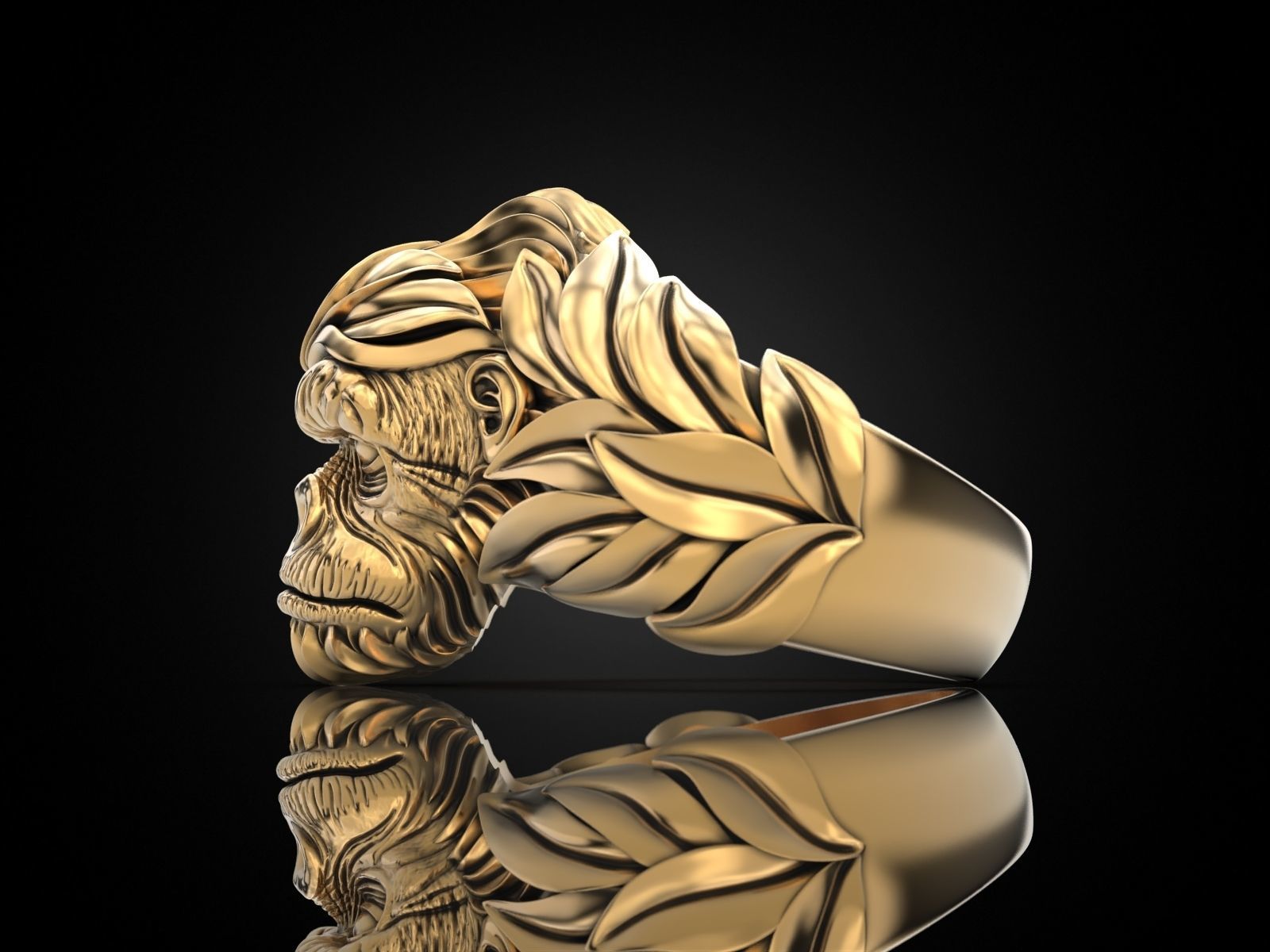 Gorilla Ring 3D print model_34