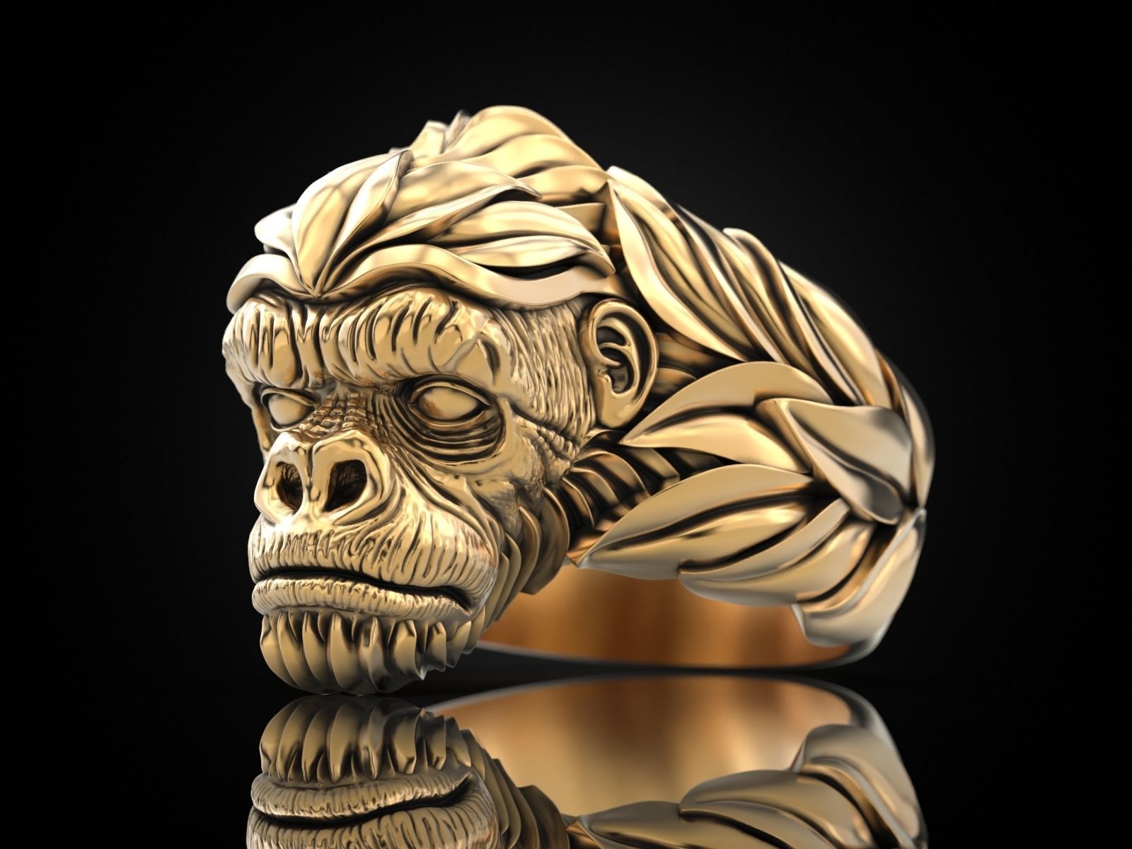 Gorilla Ring 3D print model_35