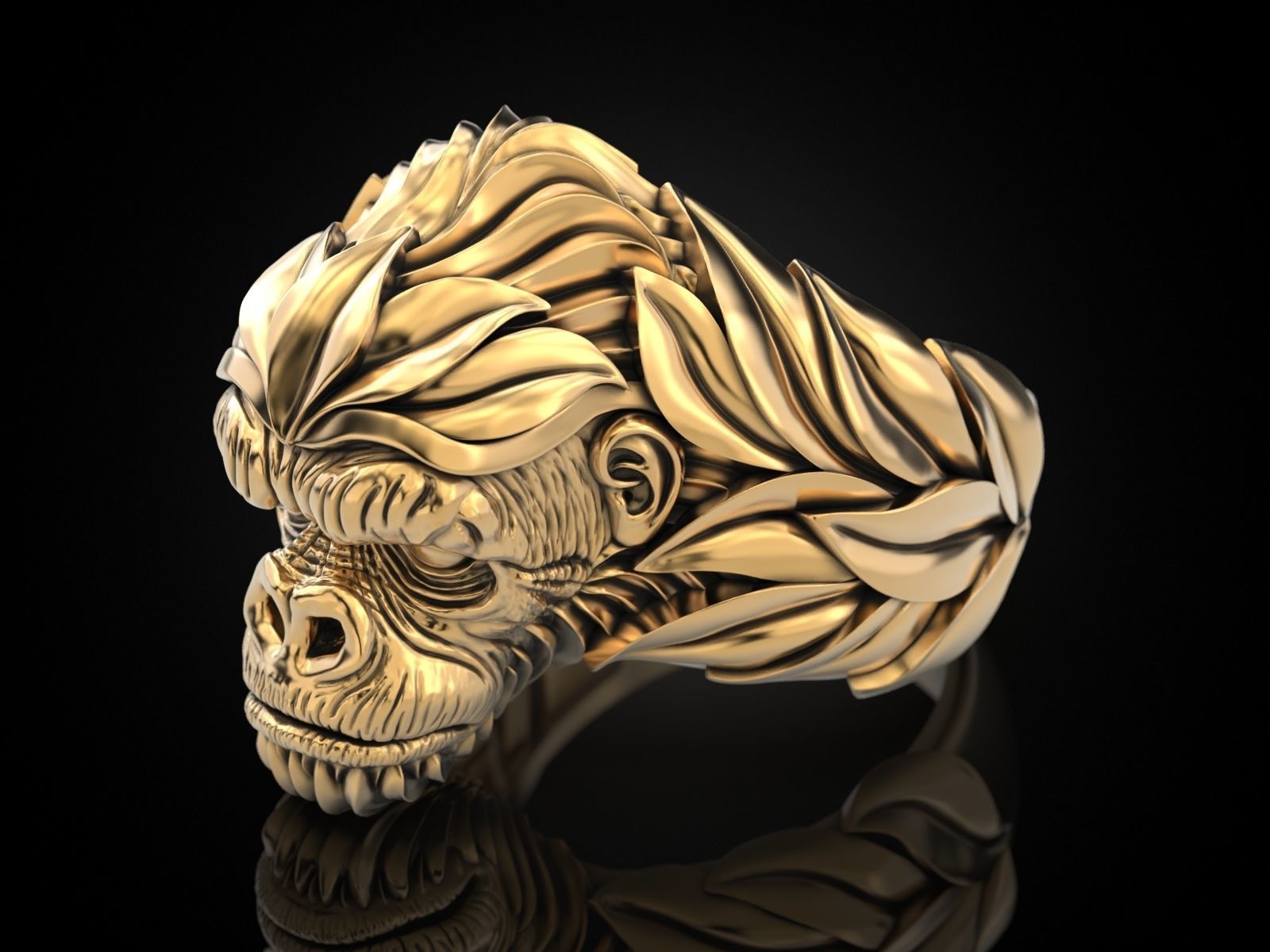 Gorilla Ring 3D print model_32