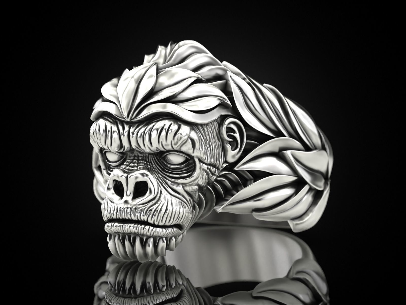 Gorilla Ring 3D print model_1