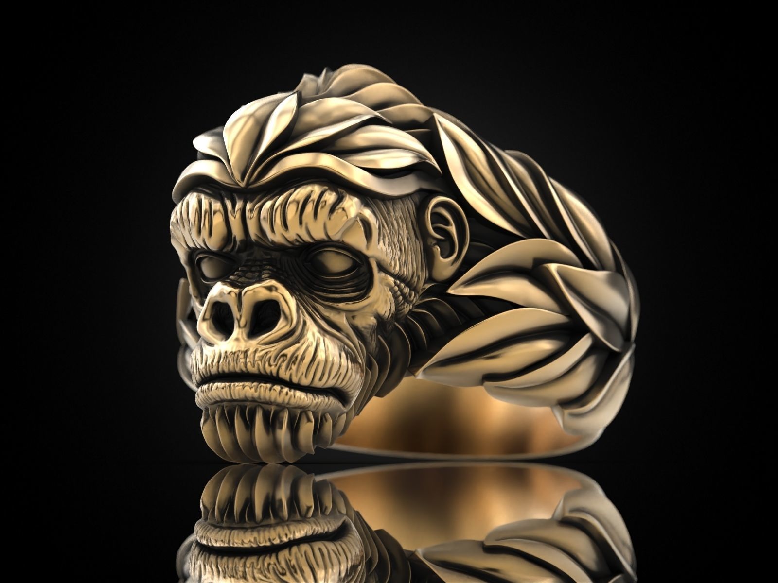 Gorilla Ring 3D print model_19