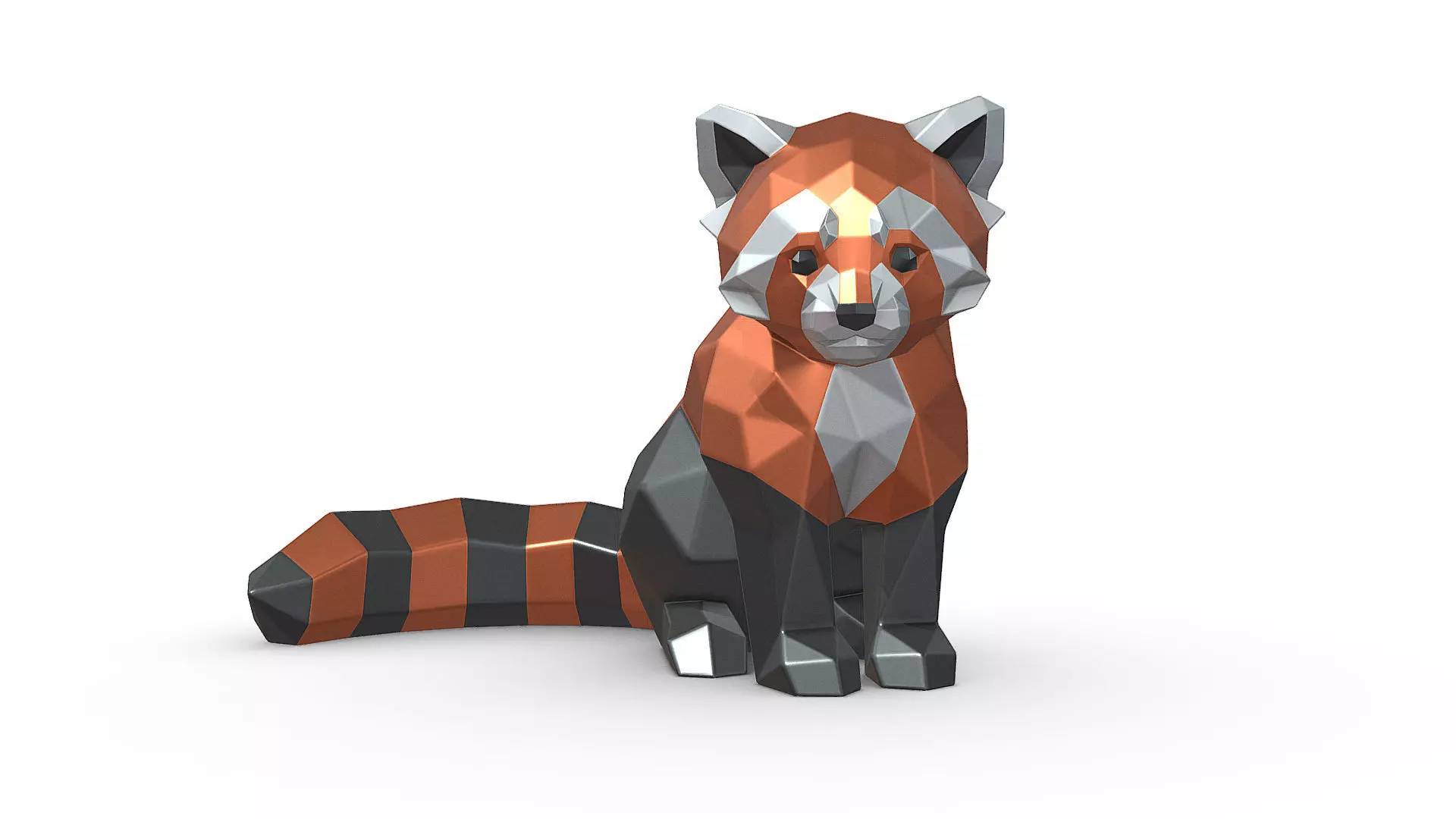 red panda 3D print model