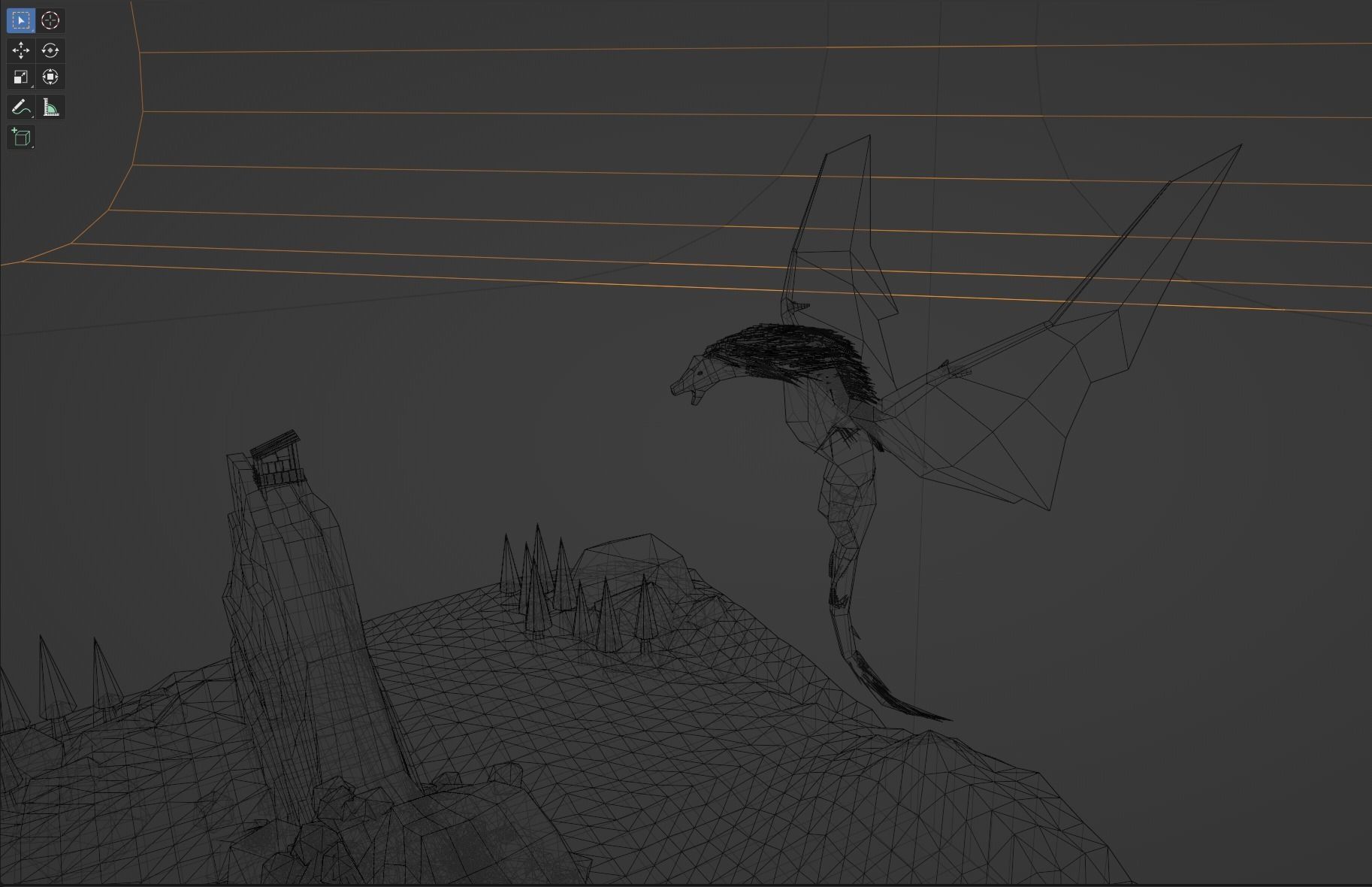 Isometric Dragon  Low-poly 3D model_6