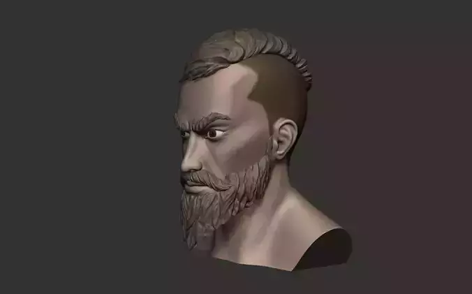 Head Male Game Character