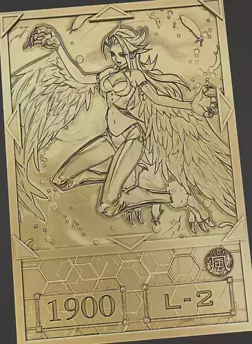 Harpie conductor - anime version - yugioh 3D print model