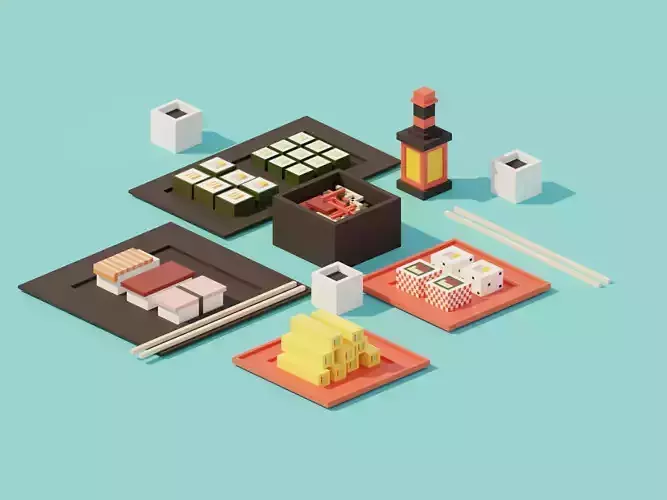 Isometric Sushi 