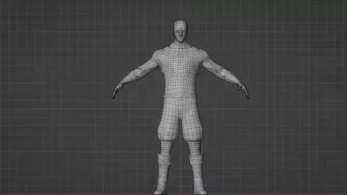 Low pole model human men