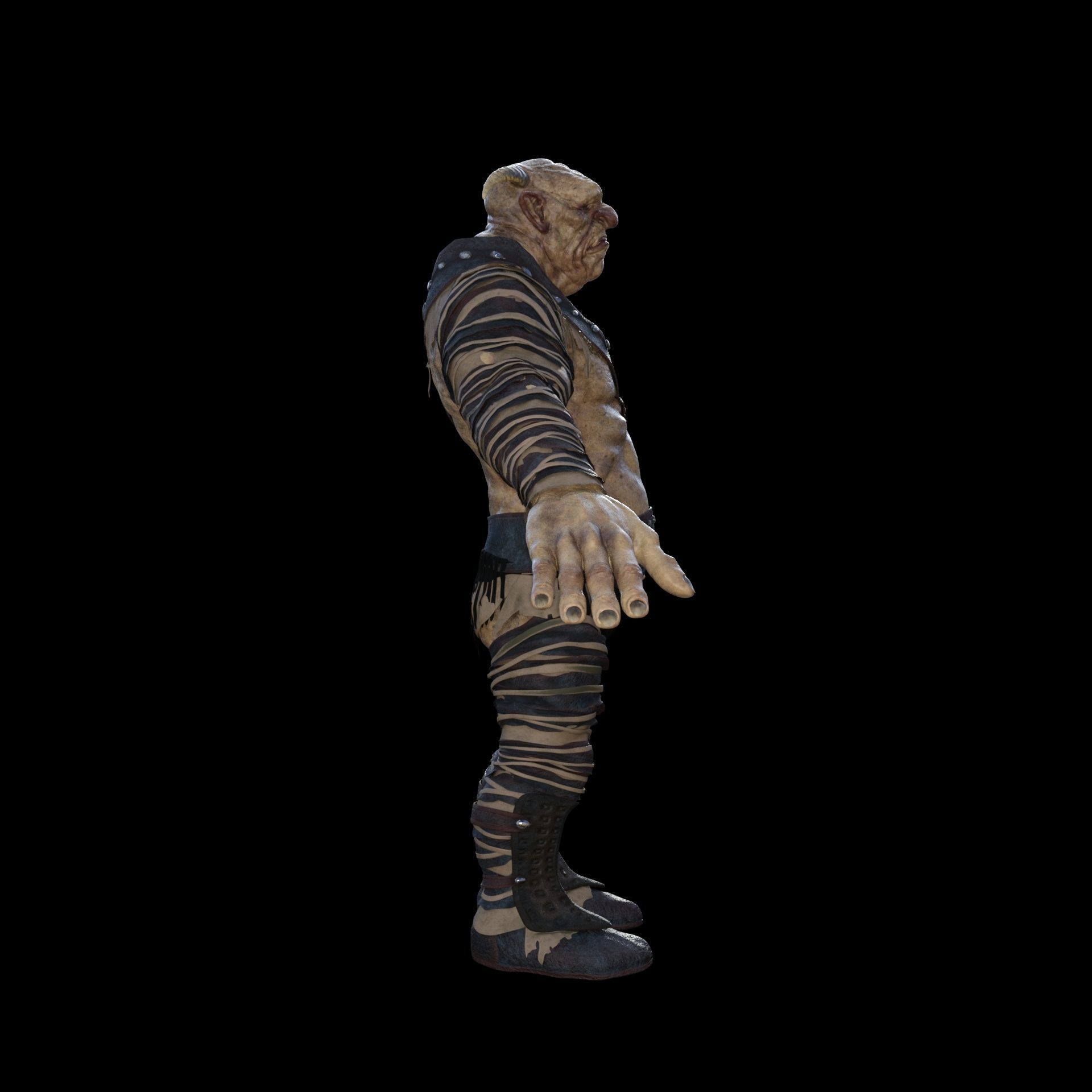 Org Monster 3D model_2