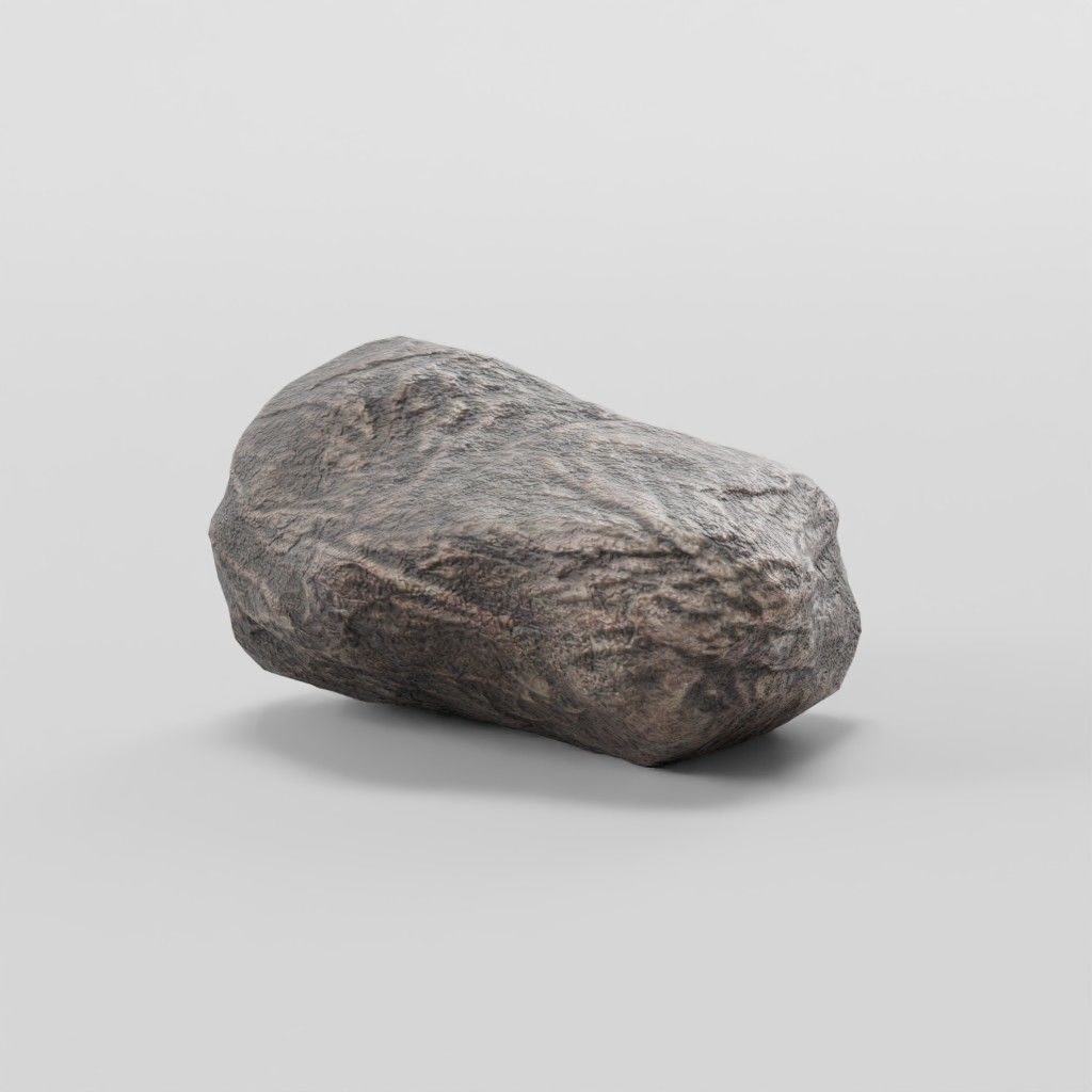 Stone Collection - Low-Poly Boulders Low-poly 3D model_4