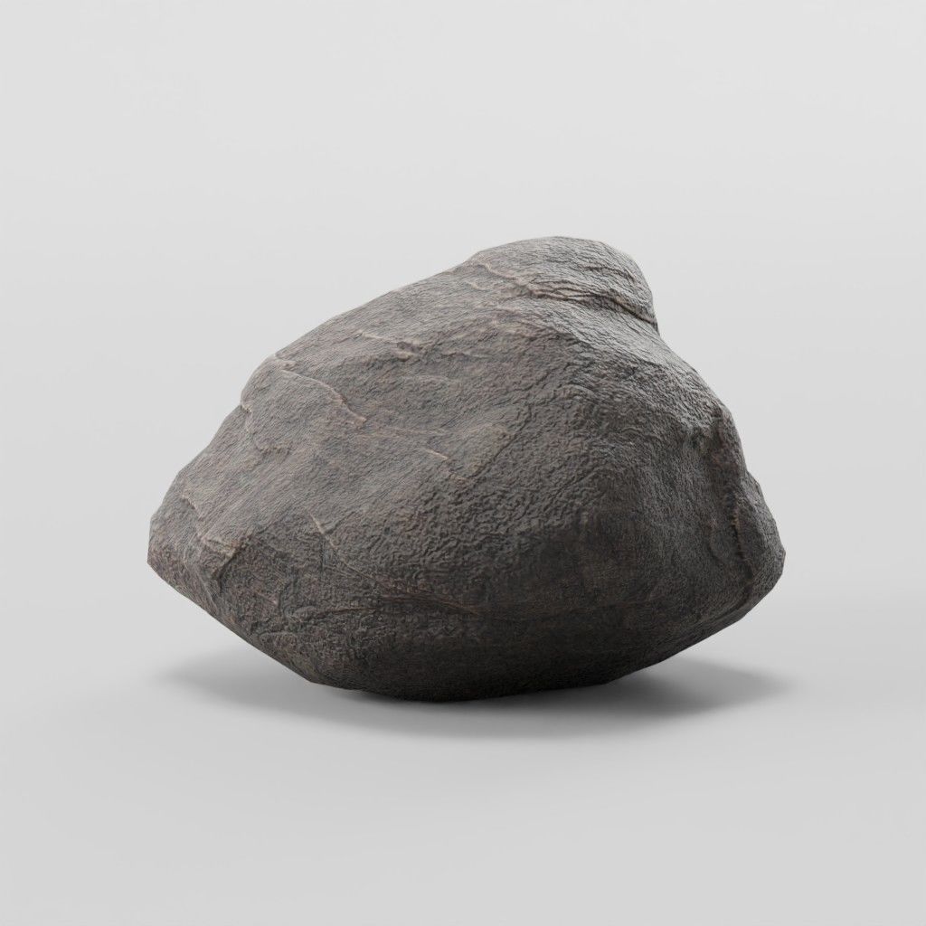 Stone Collection - Low-Poly Boulders Low-poly 3D model_9