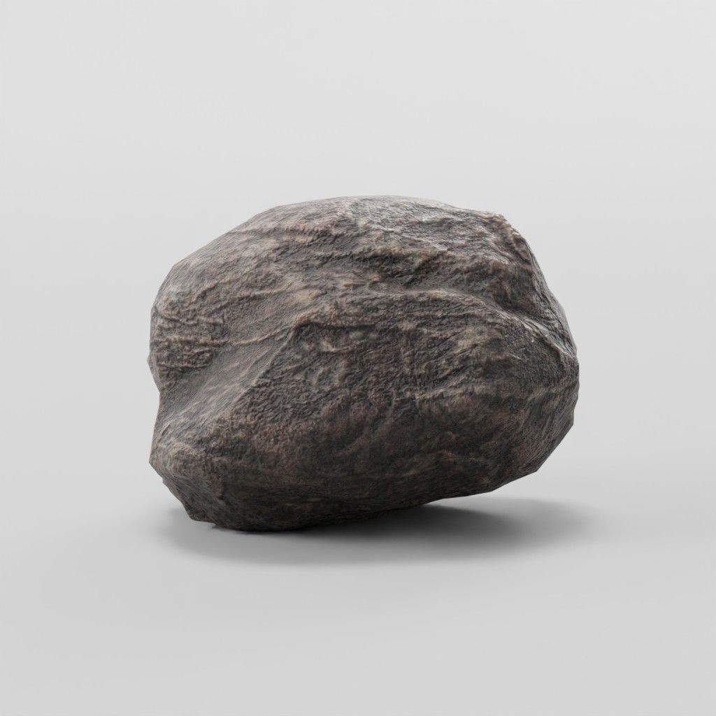 Stone Collection - Low-Poly Boulders Low-poly 3D model_6