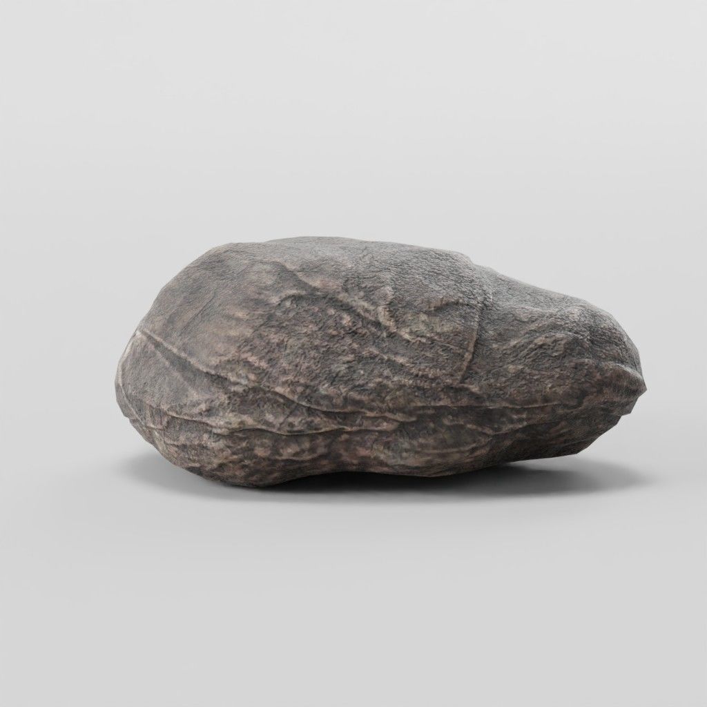Stone Collection - Low-Poly Boulders Low-poly 3D model_7