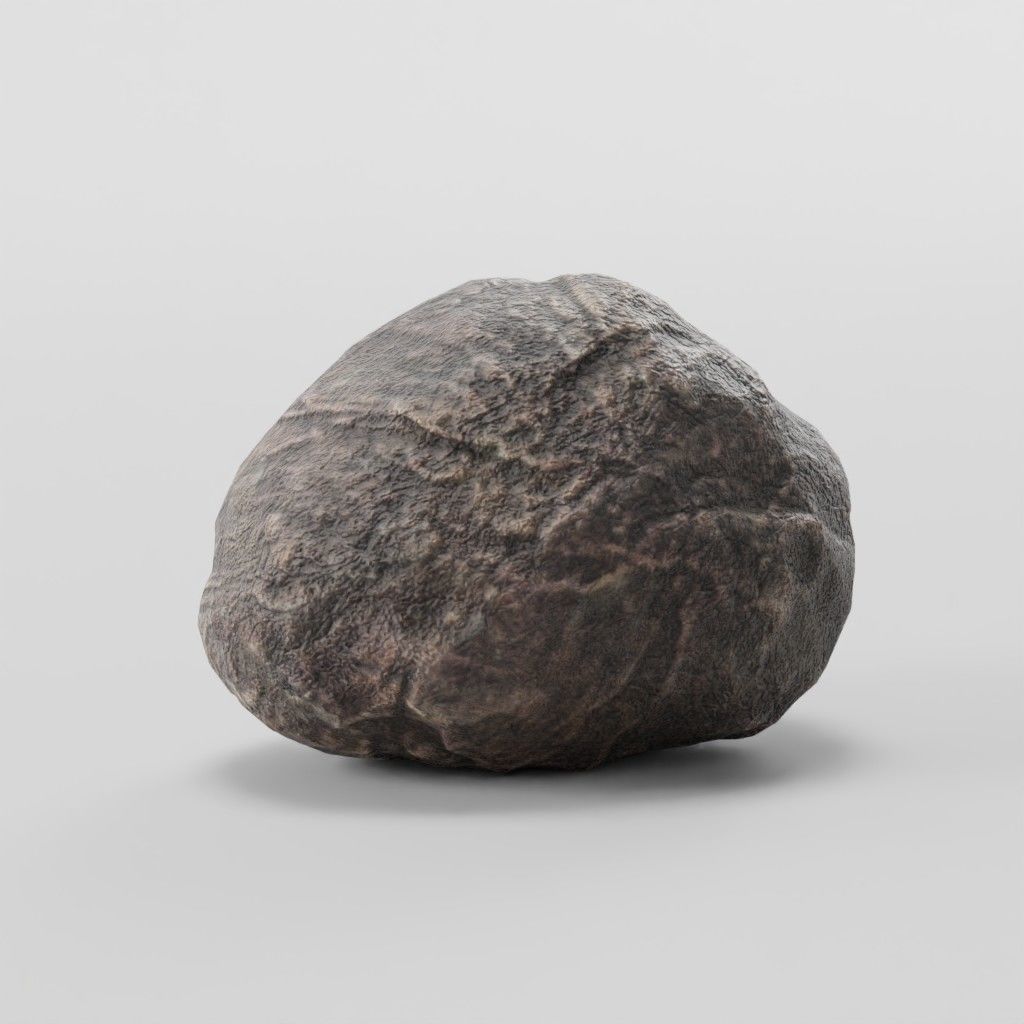 Stone Collection - Low-Poly Boulders Low-poly 3D model_2