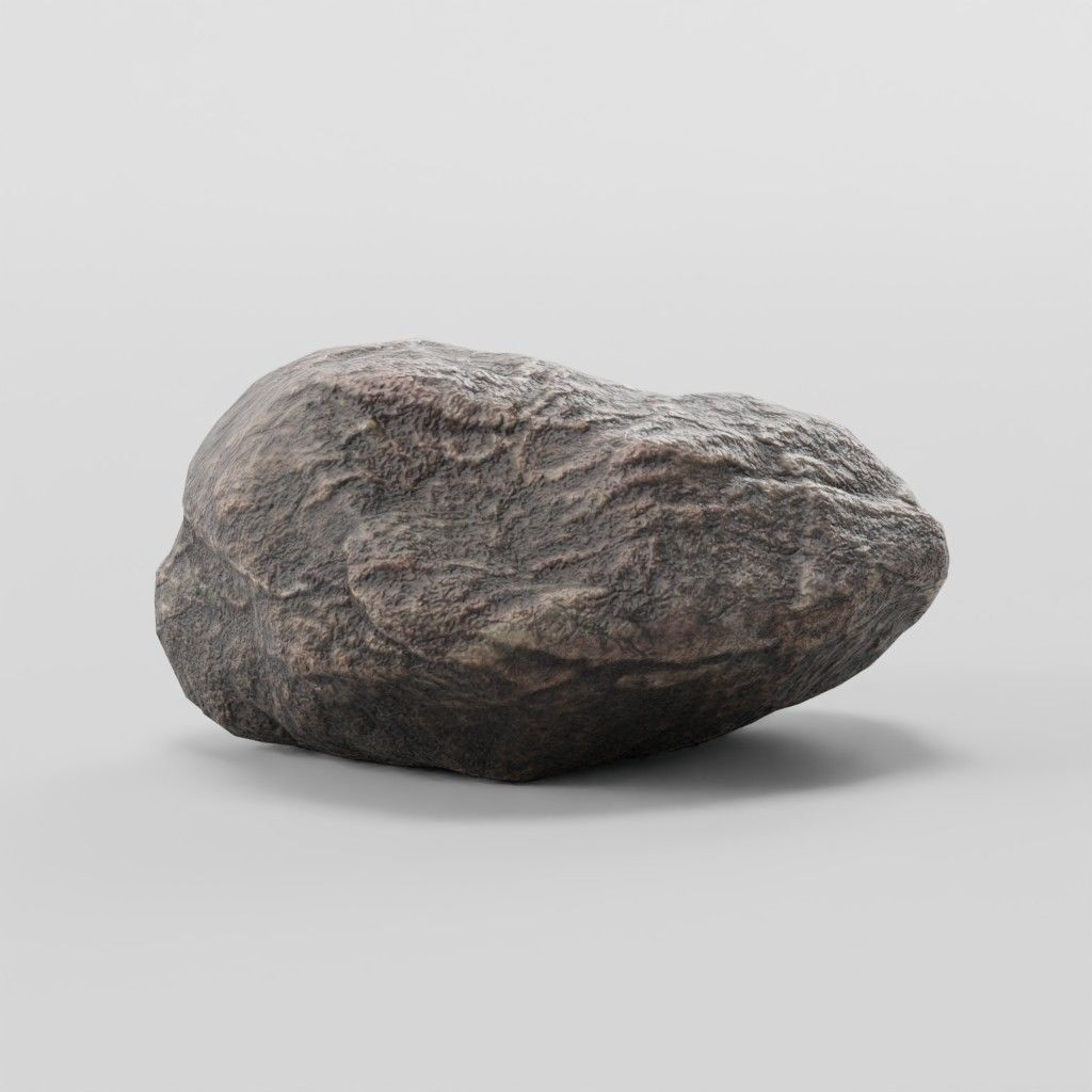Stone Collection - Low-Poly Boulders Low-poly 3D model_1