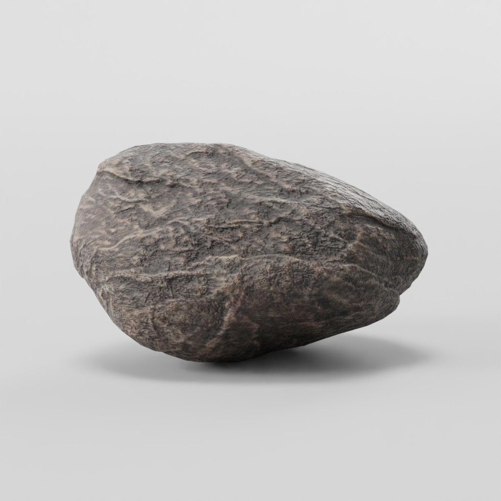 Stone Collection - Low-Poly Boulders Low-poly 3D model_10