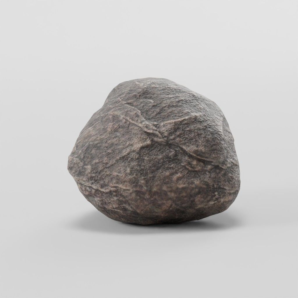 Stone Collection - Low-Poly Boulders Low-poly 3D model_5