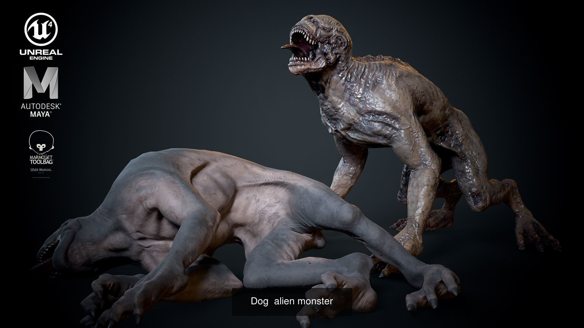 A set of game Alien Monsters 3D Model Collection_9