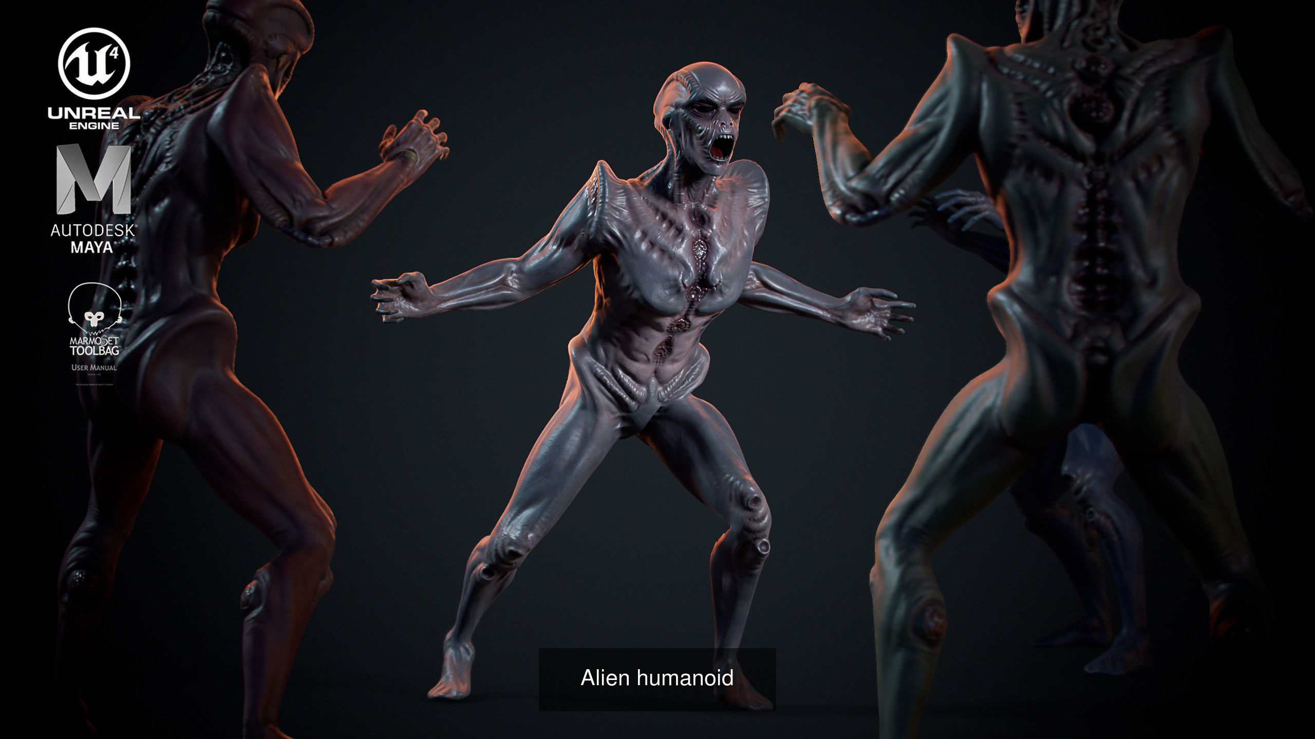 A set of game Alien Monsters 3D Model Collection_10