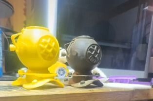 Vintage Divers Helmet 3D print model_2
