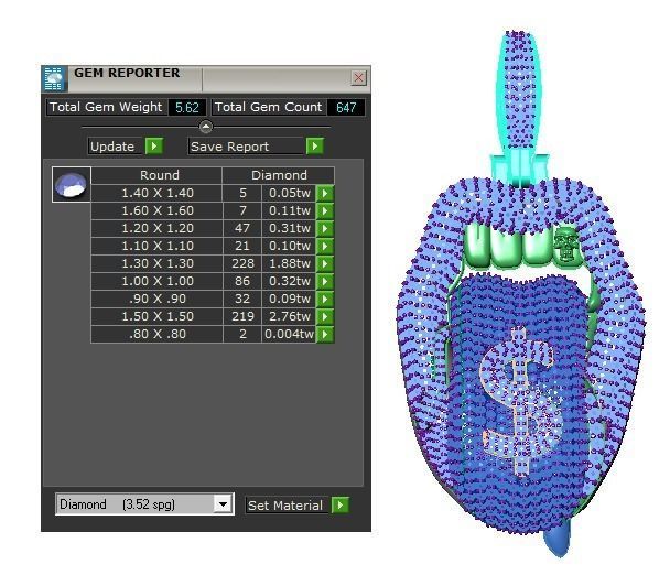 Lip Pendant 3D print model_10