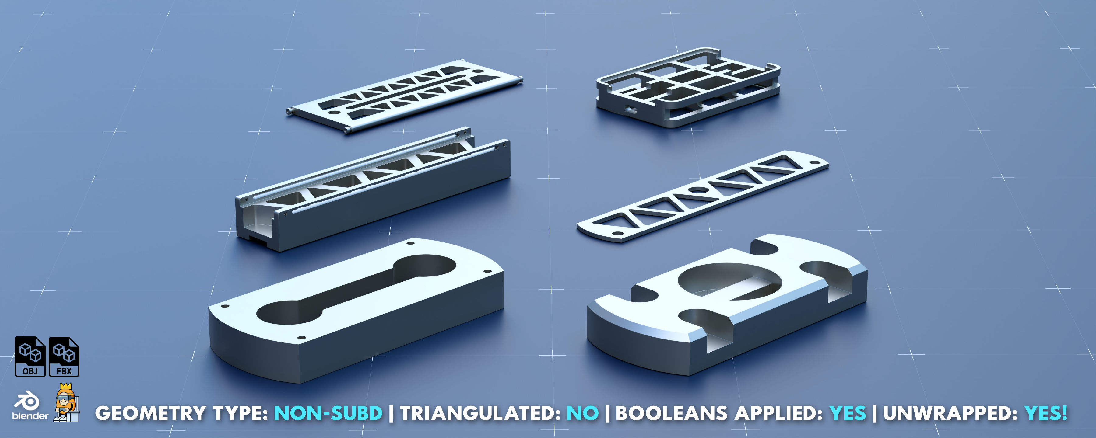 Factory Greeble Kitbash Pack 3 3D model_6