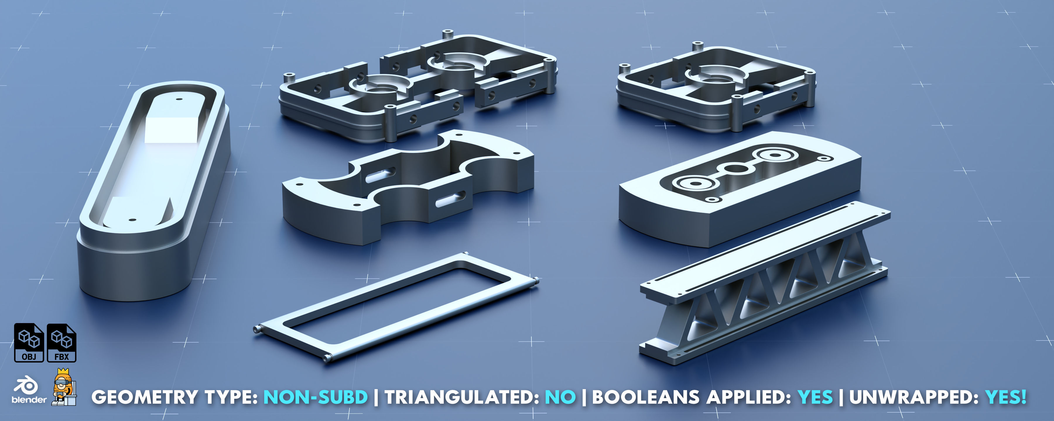 Factory Greeble Kitbash Pack 3 3D model_4