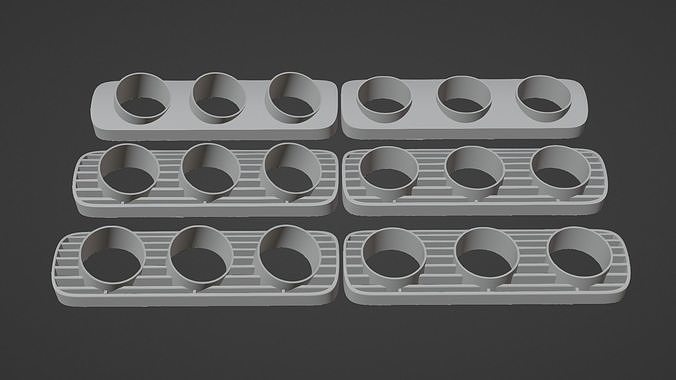 Audi A3 3Pod Gauge Holders 3D print model