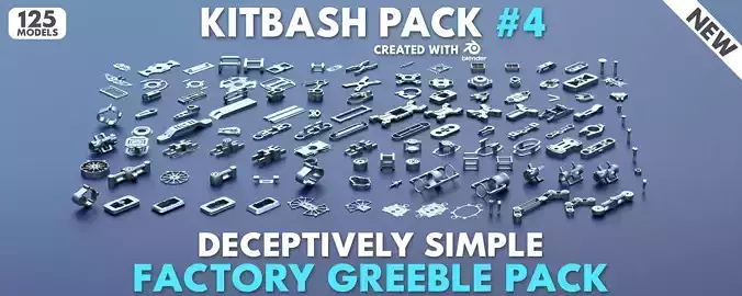 Factory Greeble Kitbash Pack 4