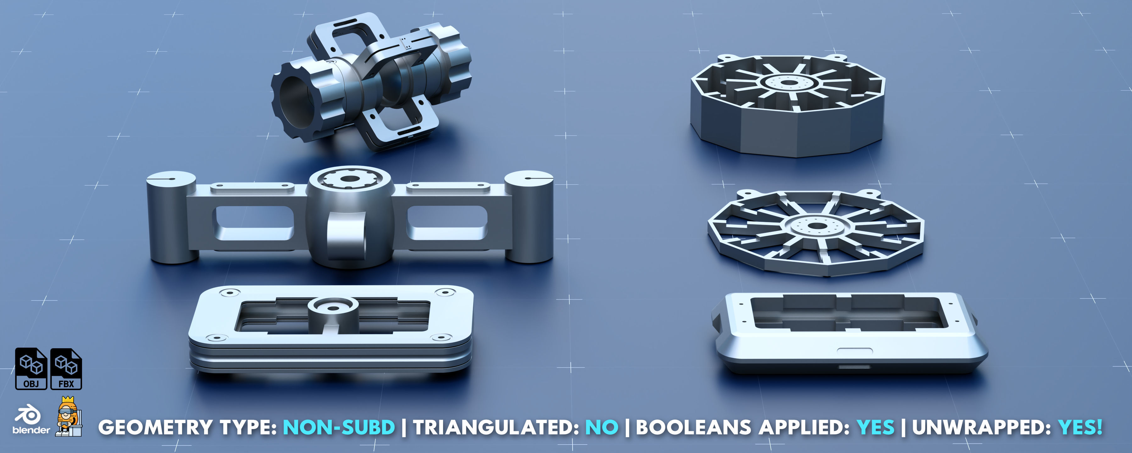 Factory Greeble Kitbash Pack 4 3D model_12