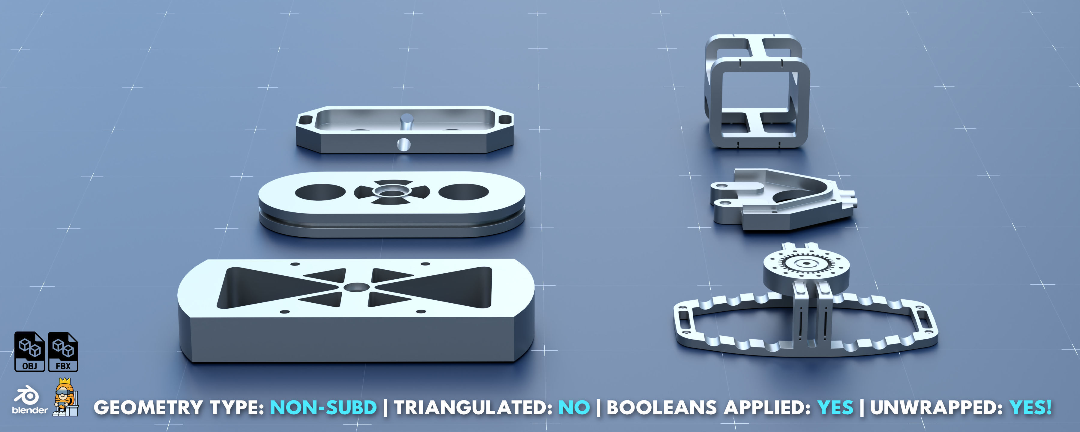 Factory Greeble Kitbash Pack 4 3D model_6