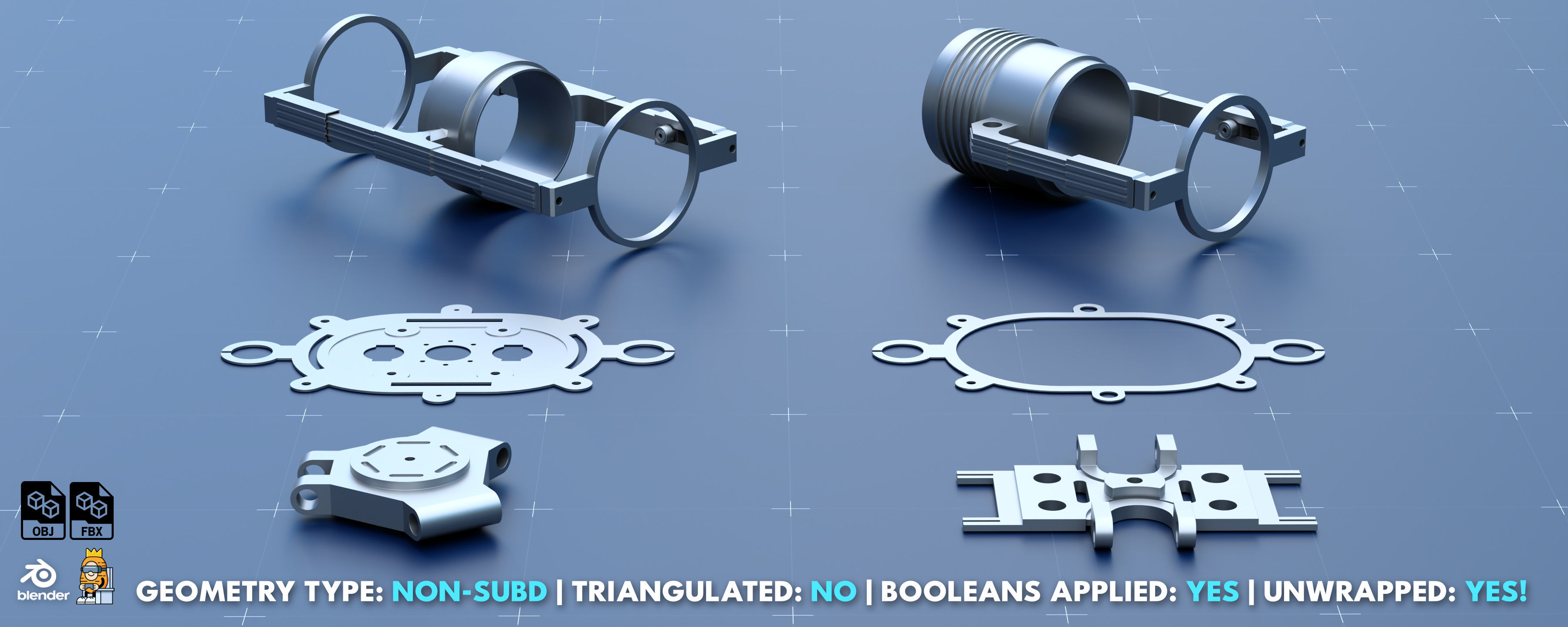 Factory Greeble Kitbash Pack 4 3D model_7