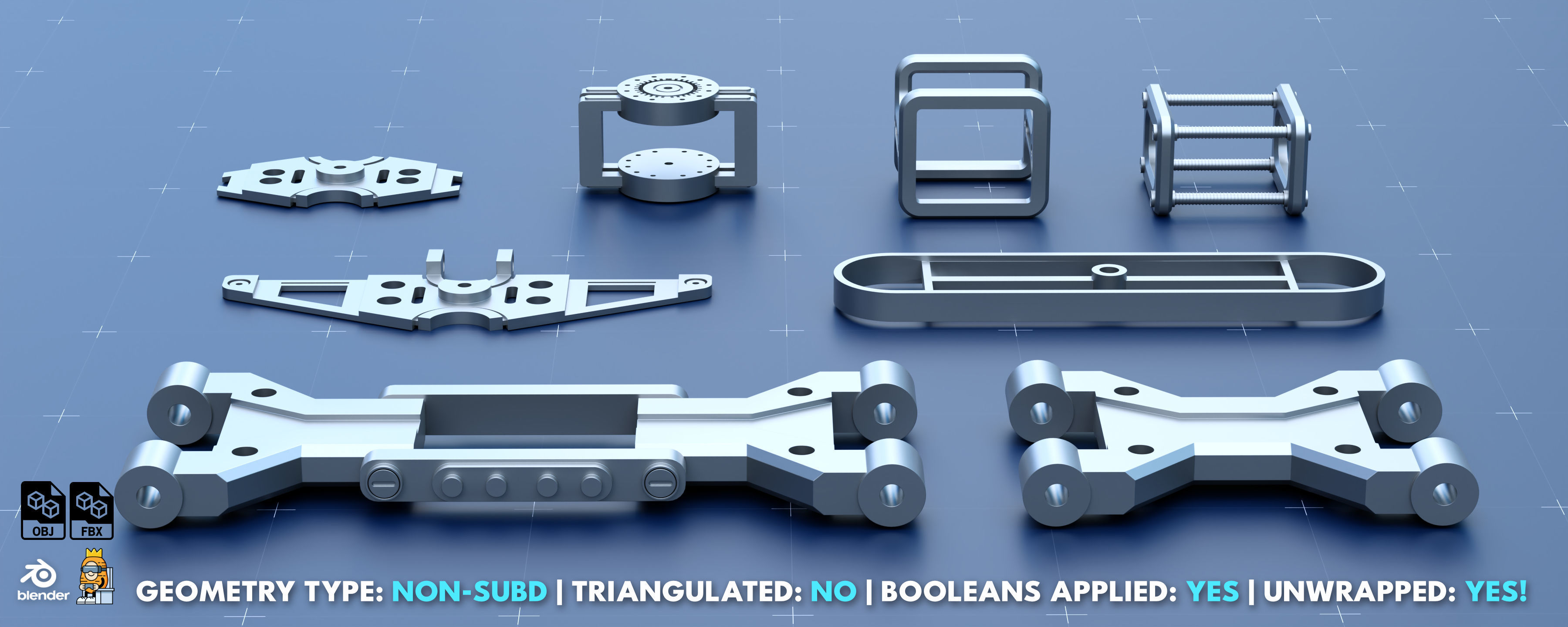 Factory Greeble Kitbash Pack 4 3D model_8