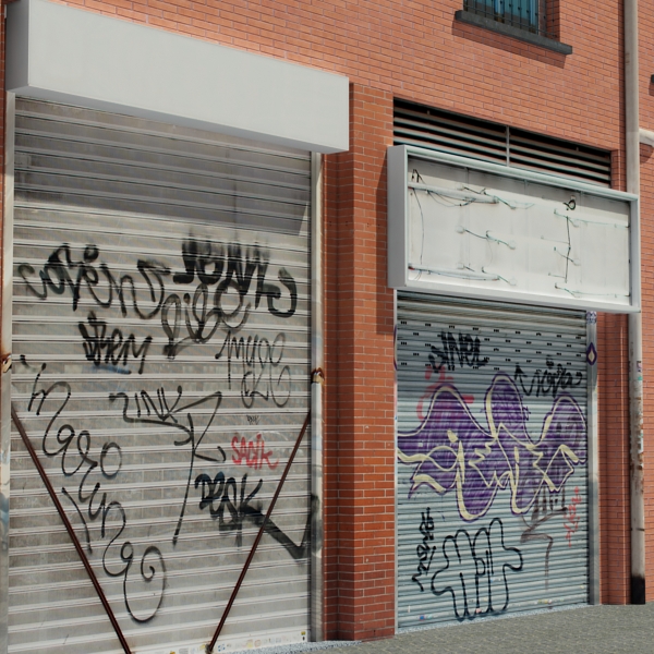 Building Collection 61-64 Low-poly 3D model_8