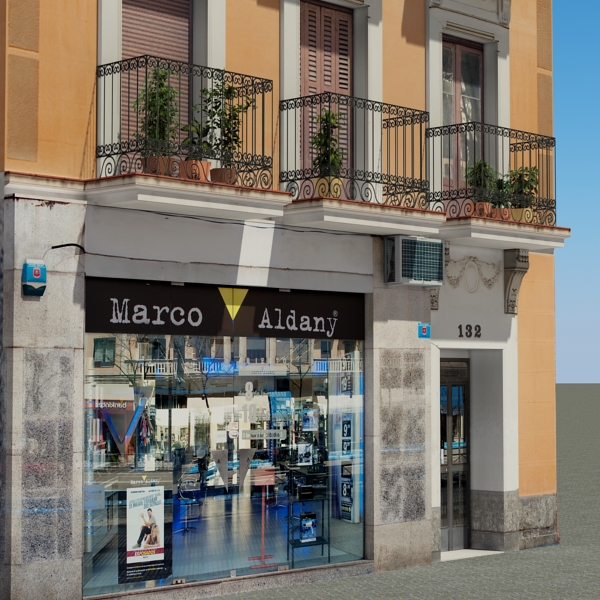 Building Collection 61-64 Low-poly 3D model_39