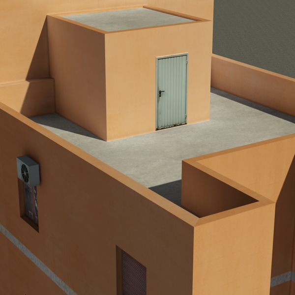 Building Collection 61-64 Low-poly 3D model_43