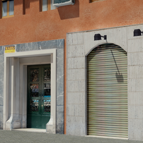 Building Collection 61-64 Low-poly 3D model_56