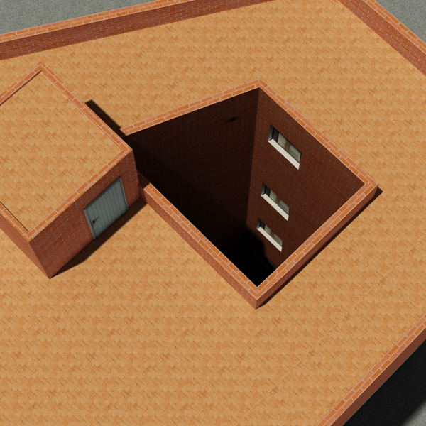 Building Collection 61-64 Low-poly 3D model_26