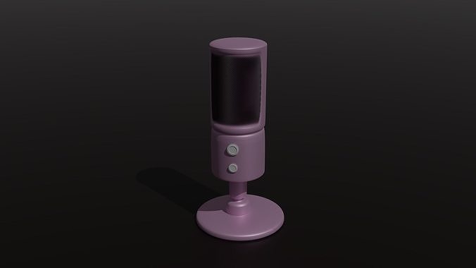 Microphone accurate 3D model free Free low-poly 3D model