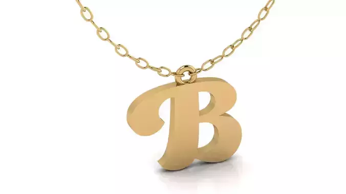 Alphabet Pendant B