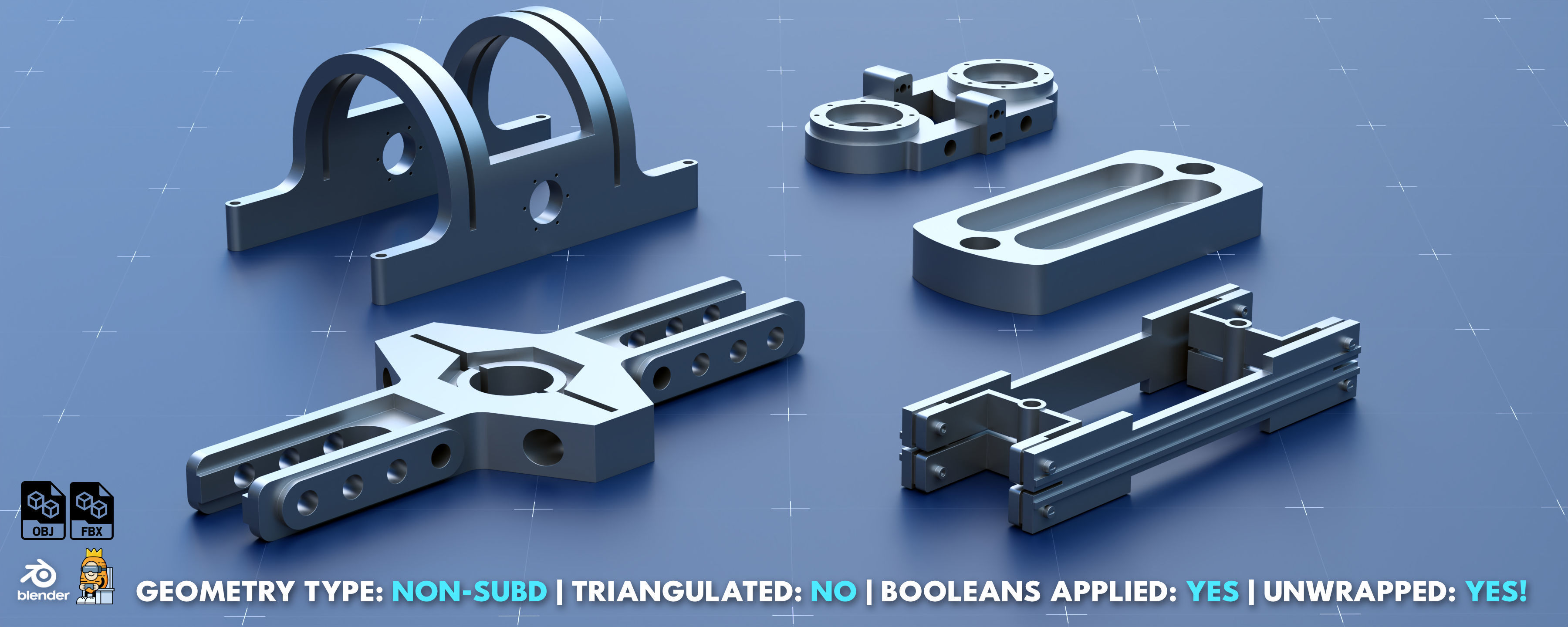 Factory Greeble Kitbash Pack 6 3D model_7