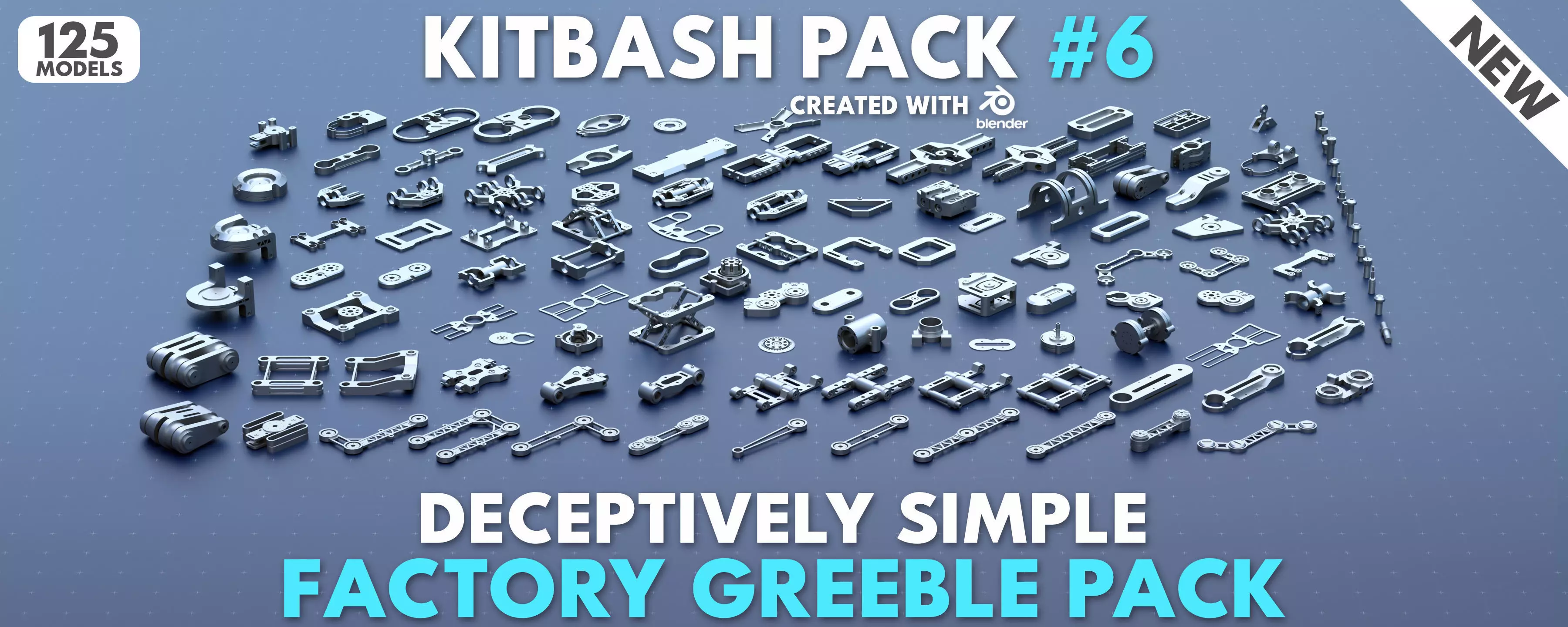 Factory Greeble Kitbash Pack 6 3D model_0