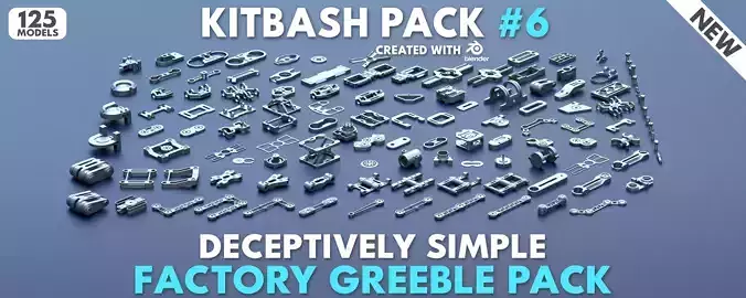 Factory Greeble Kitbash Pack 6