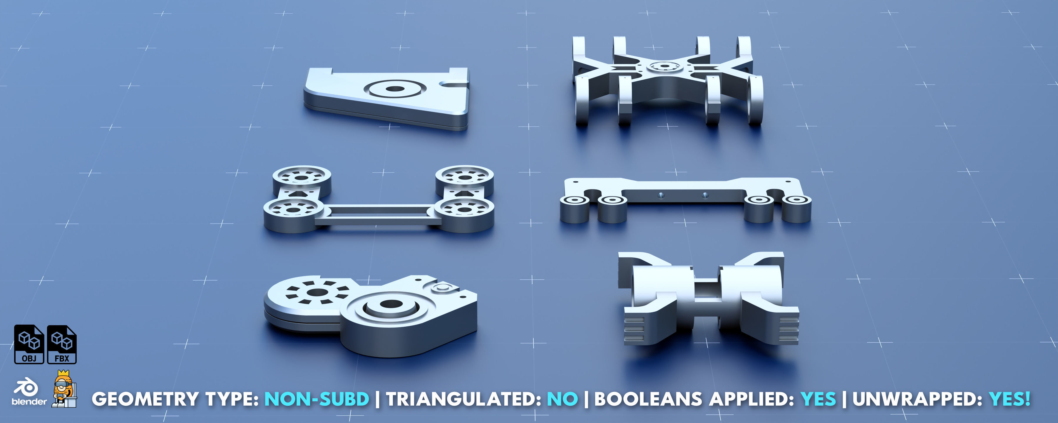 Factory Greeble Kitbash Pack 6 3D model_6