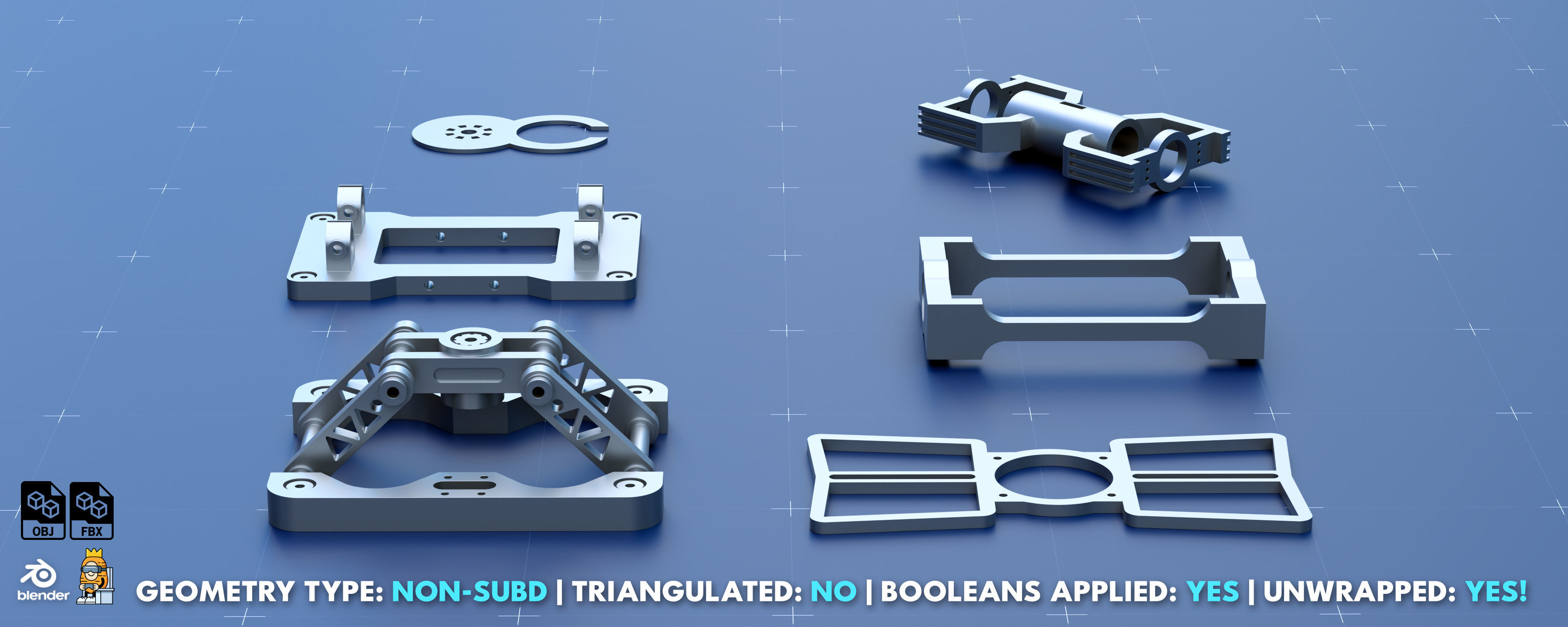 Factory Greeble Kitbash Pack 6 3D model_11