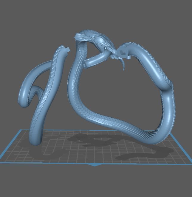 Jormungandr Globe World Serpent Decoration 3D Print Model 3D print model_8