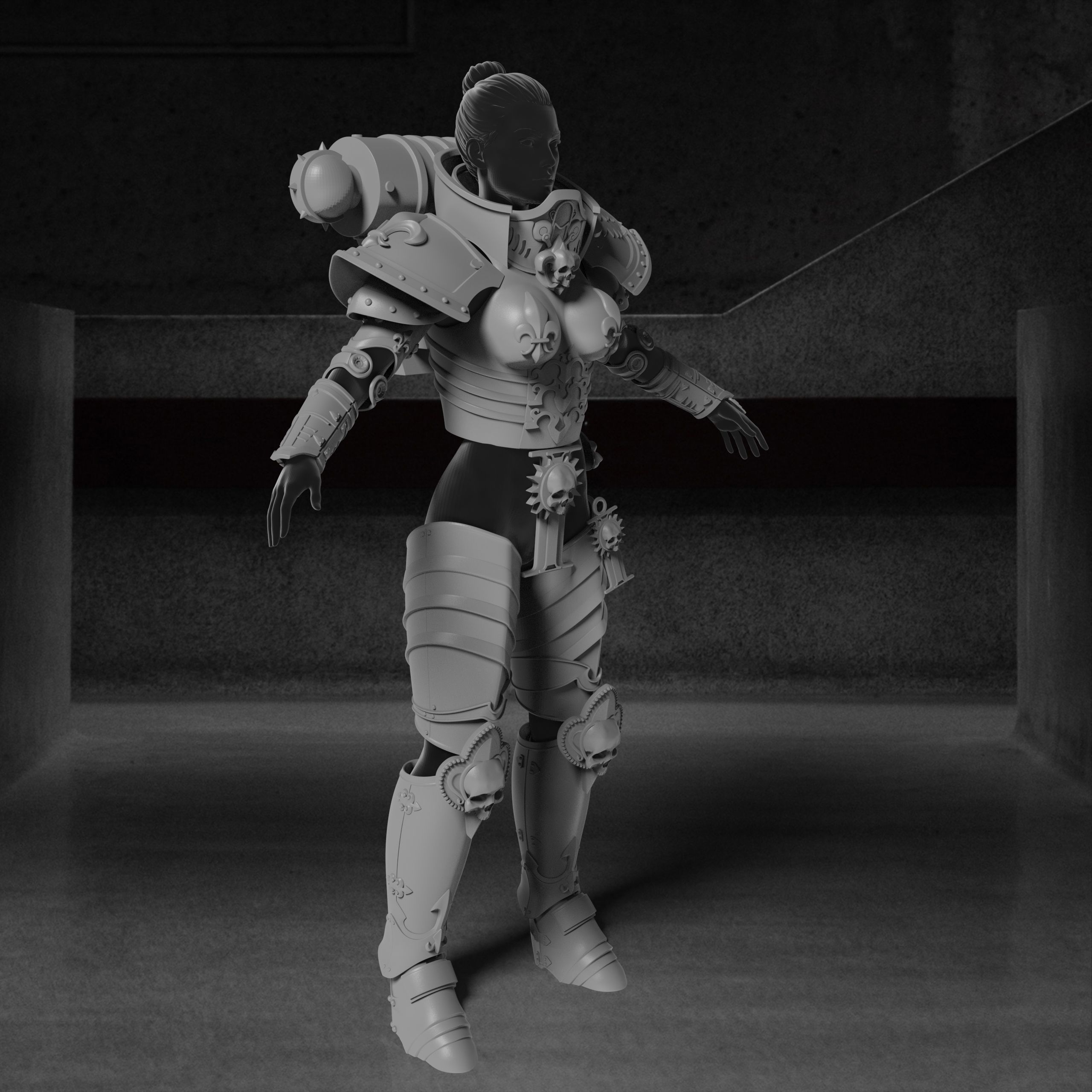 Sister of Battle Armor 3D print model_7