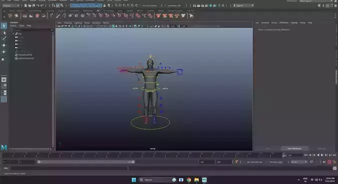Rigged character For Rotomation 