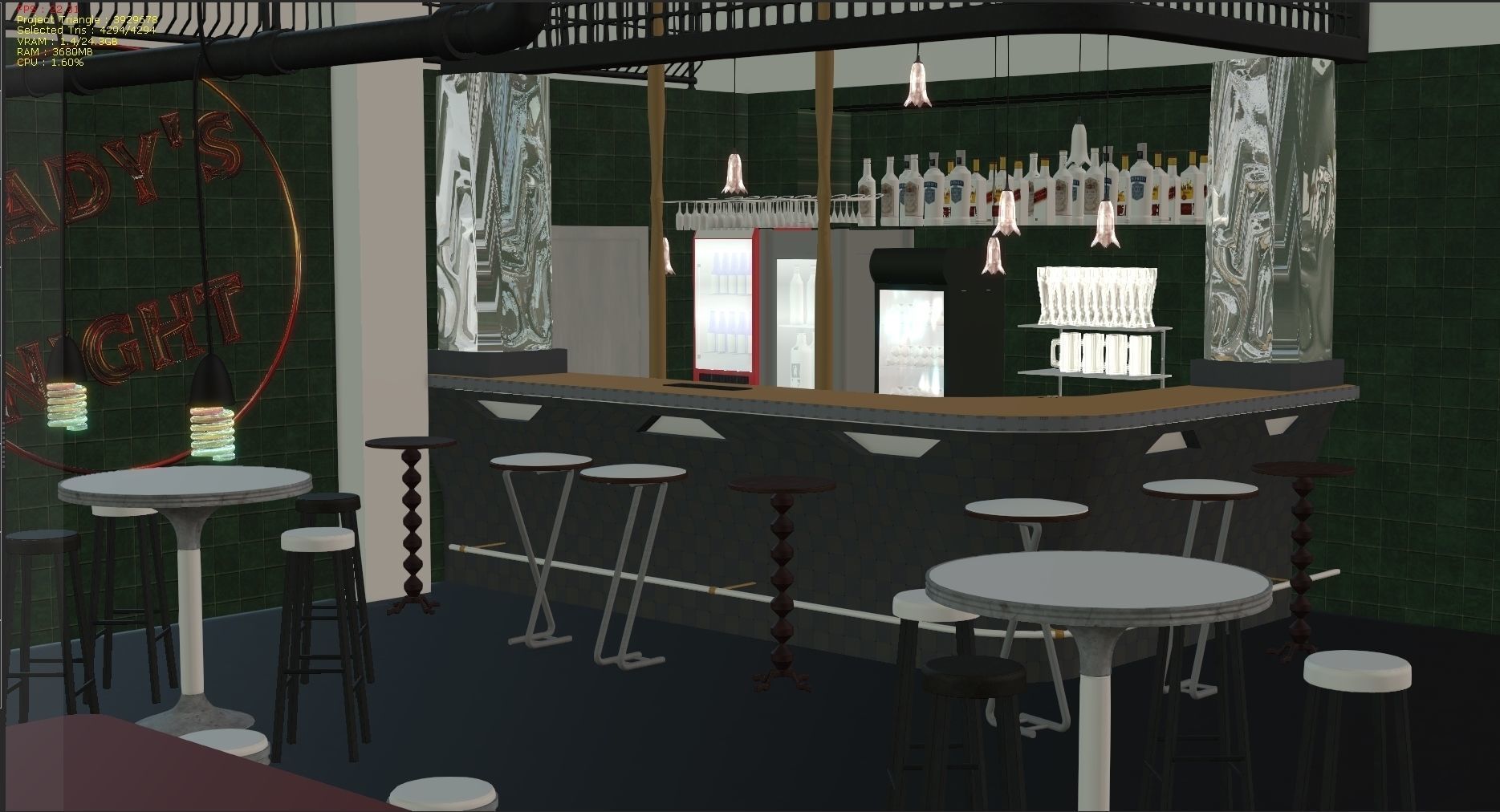 The bar 3D model_15
